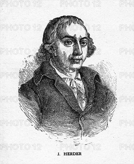 Johann Gottfried von Herder, German poet, critic, theologian, and philosopher, 19th century. Artist: Unknown