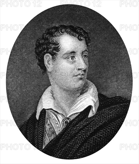 George Gordon Byron, Anglo-Scottish poet and leading figure in Romanticism, (1877). Artist: Unknown