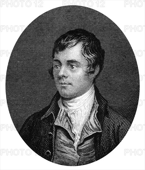 Robert Burns, Scottish poet, 1877. Artist: Unknown