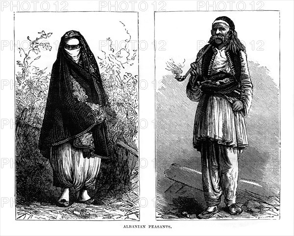 Albanian peasants, 19th century. Artist: Unknown