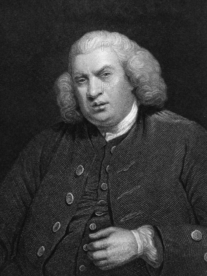 Samuel Johnson, literary critic, poet, essayist, biographer, (19th century). Artist: Unknown