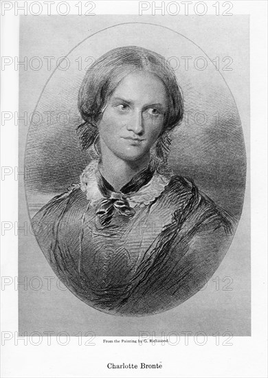 Charlotte Bronte, English novelist, 1850.Artist: George Richmond