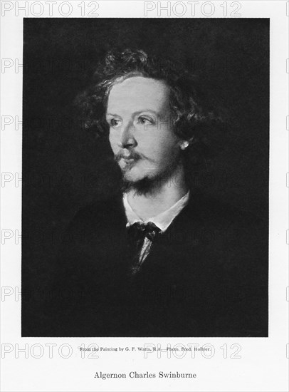 Algernon Charles Swinburne, English poet, c1867.Artist: Frederick Hollyer