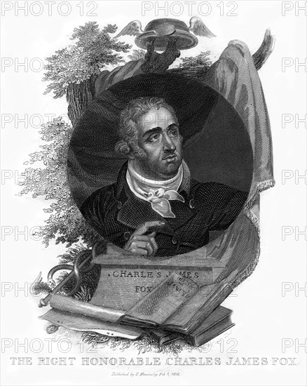 Charles James Fox, British Whig politician, 1815.Artist: Craig