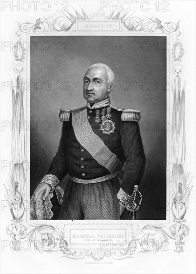 Aimable Jean Jacques Pelissier, duke of Malakoff, marshal of France, 19th century. Creator: Daniel John Pound.