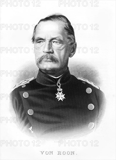 Albrecht Theodor Graf Emil von Roon, Prussian soldier and politician, mid to late 19th century.Artist: W H Gibbs