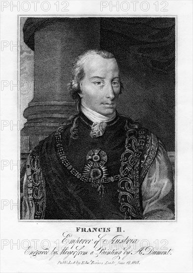 Francis II, Holy Roman Emperor, 1815.Artist: Henri Meyer
