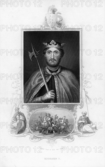 Richard I, King of England, (c1850). Artist: Unknown