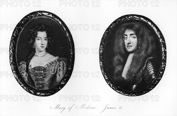 James II and Mary of Modena, (1907). Artist: Unknown