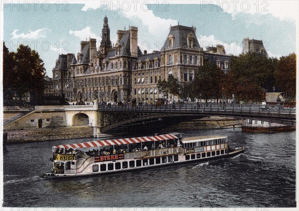 Hotel de Ville, Paris, c1900. Artist: Unknown