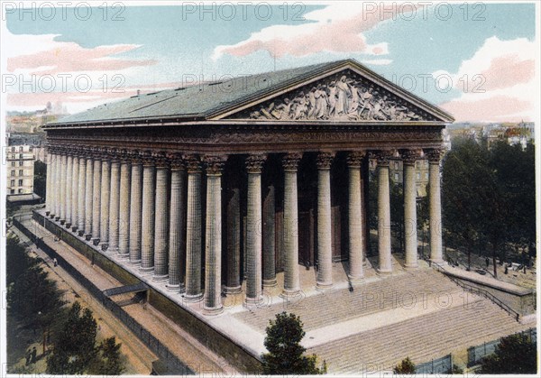 Eglise de la Madeleine, Paris, c1900. Artist: Unknown