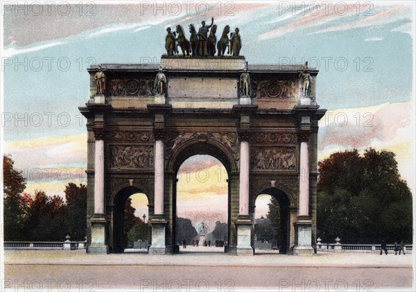 Arc de Triomphe, Paris, c1900. Artist: Unknown