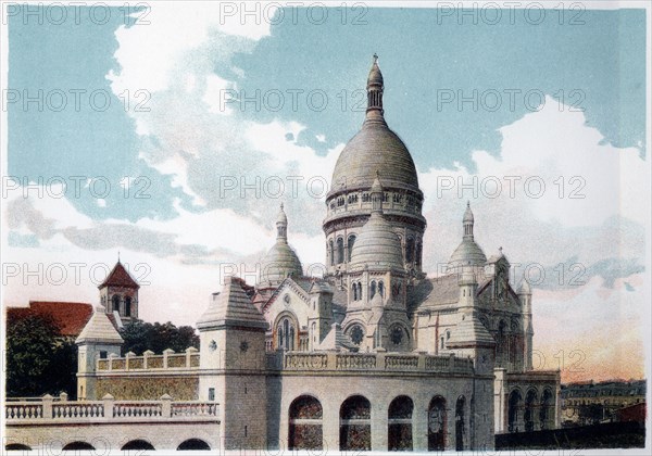 Basilica of the Sacre Coeur, Paris, c1900. Artist: Unknown