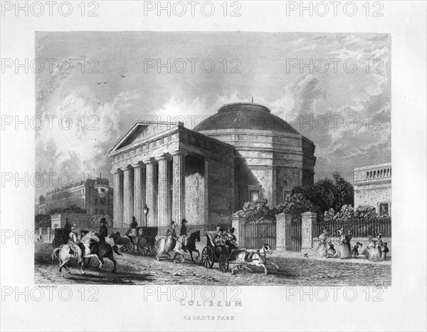 Coliseum, Regent's Park, London, 19th century.Artist: Cox
