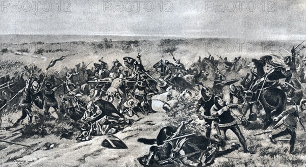 The Battle of Crecy, 26 August 1346, (1910). Artist: Unknown