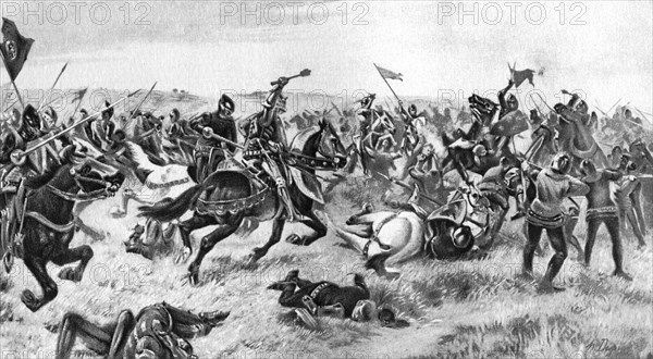 The Battle of Agincourt, 25 October 1415, (1910). Artist: Unknown