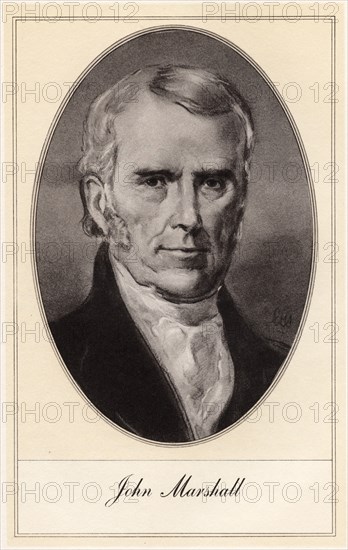 John Marshall, American statesman and jurist, (early 20th century).Artist: Gordon Ross