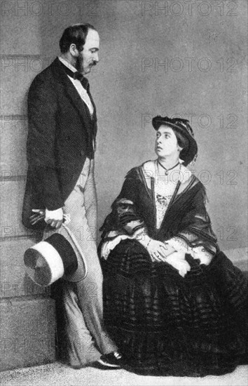 Queen Victoria and the Prince Consort, 1860. Artist: Unknown