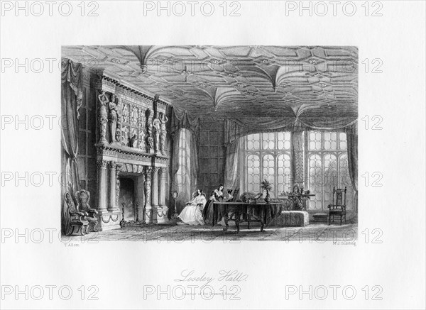 The drawing-room, Loseley Hall, Guildford, 19th century.Artist: MJ Starling