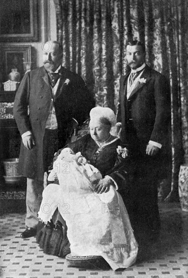 Four generations of the royal family, 1894.Artist: W&D Downey