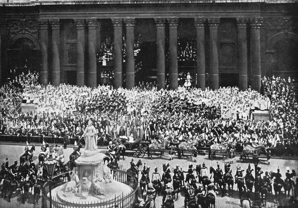 The ceremony of thanksgiving at St Paul's Cathedral, London, June 22nd, 1897. Artist: Unknown