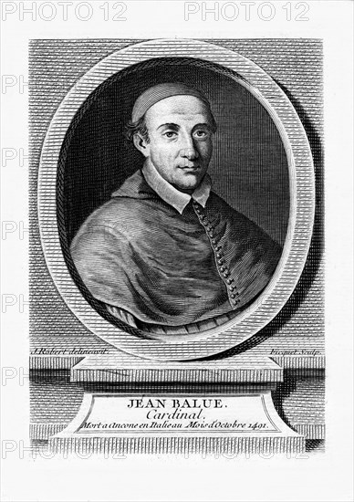 Jean Balue, French cardinal, (19th century).Artist: Ficquet