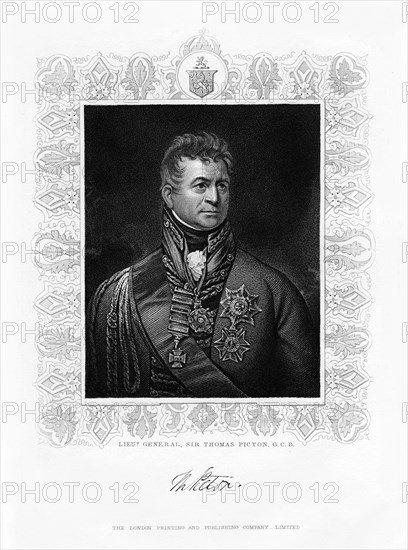 Sir Thomas Picton, British military leader, 19th century. Artist: Unknown