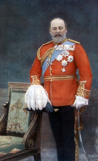 King Edward VII, early 20th century.Artist: W&D Downey