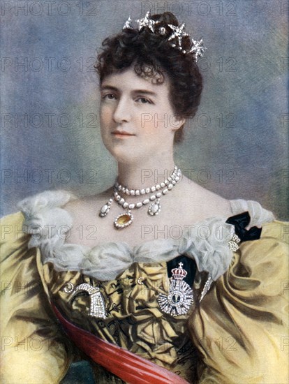 Amelia of Orleans, Queen of Portugal, late 19th-early 20th century.Artist: Camacho