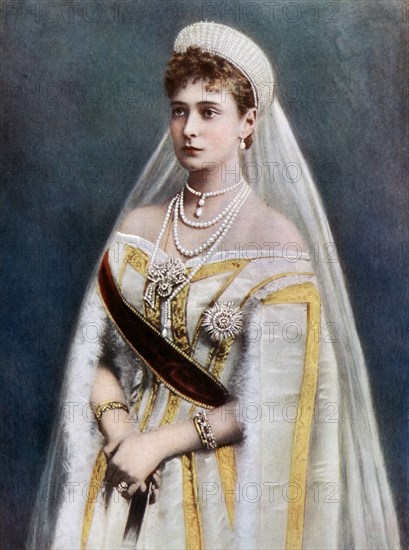 Tsarina Alexandra, Empress consort of Russia, late 19th-early 20th century. Artist: Unknown