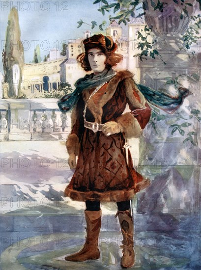 Henry Brodribb Irving in As You Like It, c1902.Artist: Ellis & Walery