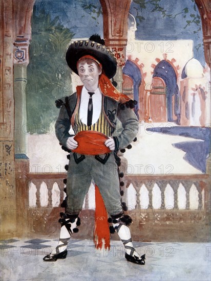 Edmund Payne in The Toreador, c1902.Artist: Ellis & Walery