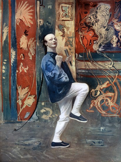 Huntley Wright in San Toy, c1902.Artist: Ellis & Walery