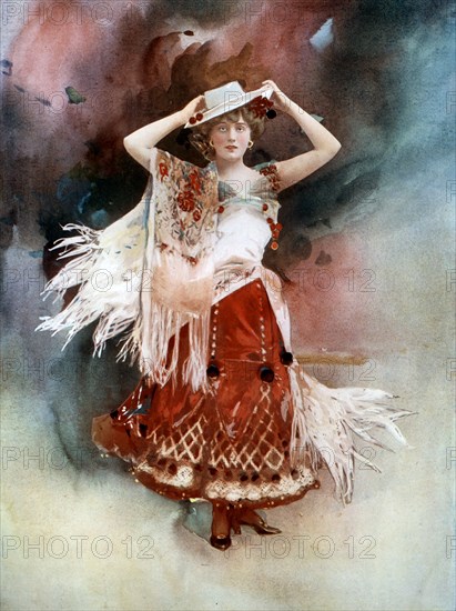 Evie Greene in Kitty Grey, c1902.Artist: Ellis & Walery