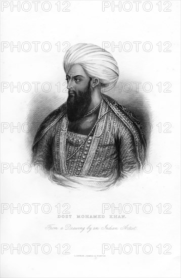 Dost Mahommed Khan, ruler of Afghanistan, 19th century. Artist: Unknown