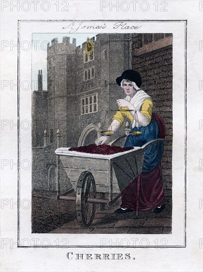 'Cherries', St James's Palace, London, 1805. Artist: Unknown
