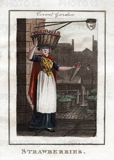 'Strawberries', Covent Garden, London, 1805. Artist: Unknown