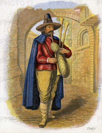 'Italian Musician', 1809.Artist: W Dickes