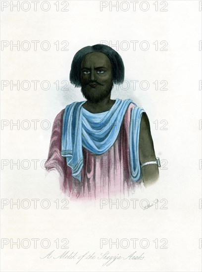 'A Melik of the Shegyia Arabs', c1840.Artist: J Bull