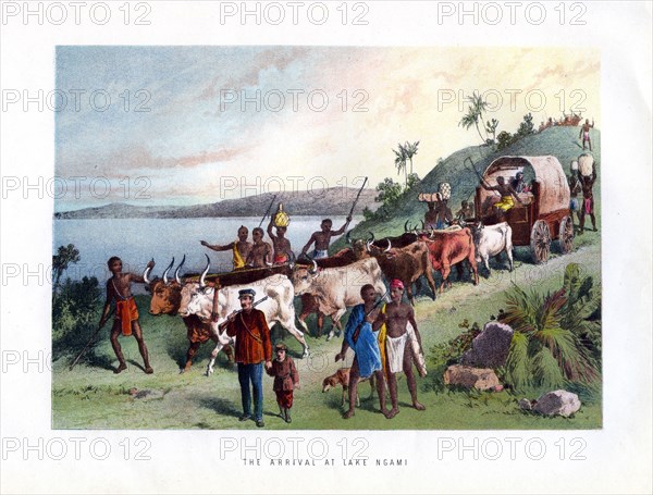 'The Arrival at Lake Ngami', 19th century. Artist: Unknown