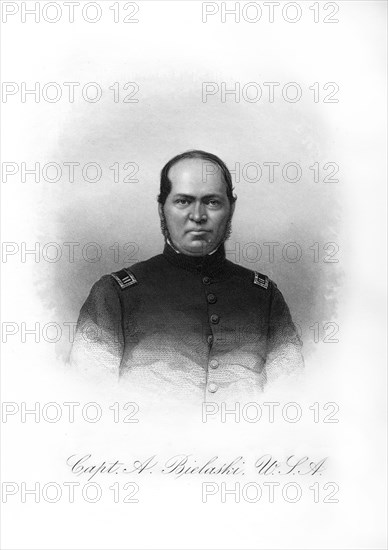 Captain Alexander Bielaski, American soldier, (1872). Artist: Unknown