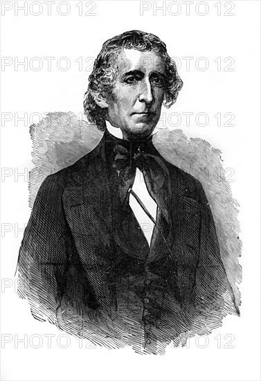 John Tyler, tenth President of the United States, (1872). Artist: Unknown