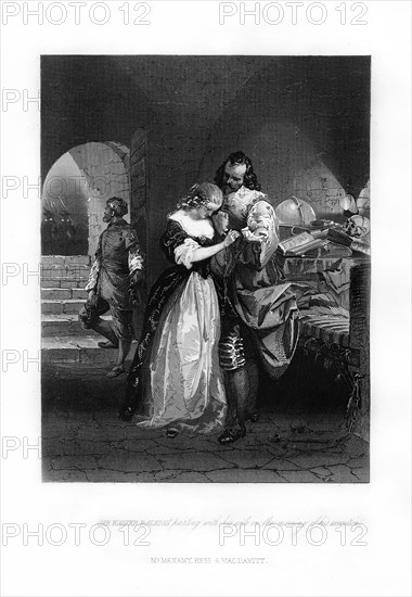 Sir Walter Raleigh parting his wife on the morning of his execution, 1618, (1872). Artist: Unknown