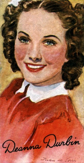 Deanna Durbin, (1921-1999), singer and actress in Hollywood films of the 1930s and 1940s, 20th centu Artist: Unknown