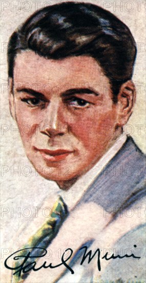 Paul Muni, (1895-1967), Academy Award winning versatile actor, 20th century. Artist: Unknown