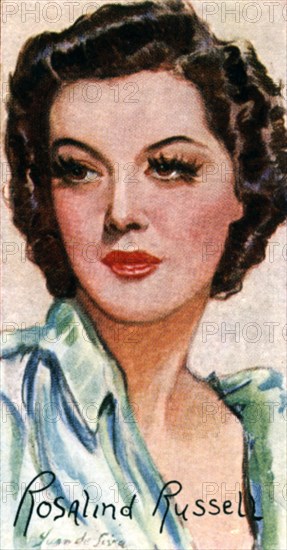 Rosalind Russell, (1907-1976), American film and stage actress, 20th century. Artist: Unknown