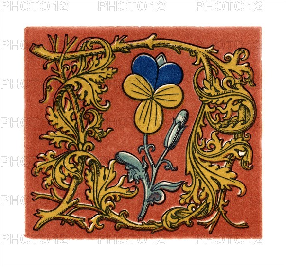Initial letter 'D', second half of the fifteenth century, (1843).Artist: Henry Shaw