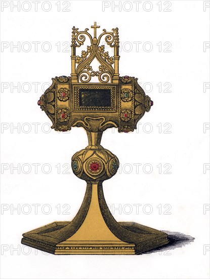 Reliquary, 15th century, (1843).Artist: Henry Shaw