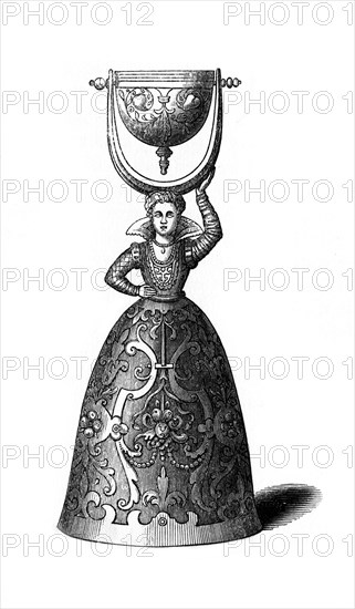 Bell, 17th century, (1843).Artist: Henry Shaw