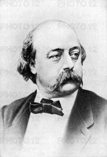 Gustave Flaubert, French novelist, 19th century.Artist: Nadar